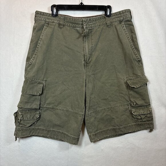 Cargo Supply Shorts Men's 38 Green Classic Cargo Shorts - Picture 1 of 11